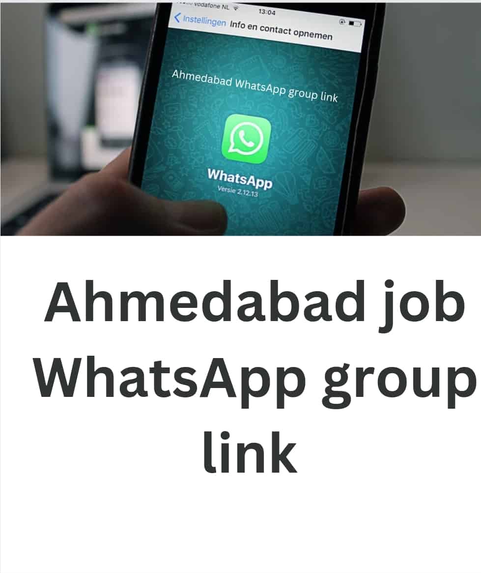 Ahmedabad job WhatsApp group link